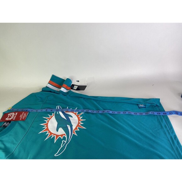 Miami Dolphins NFL Ultra Game Mens Size L Mesh Short Sleeve Logo T-Shirt - Picture 6 of 6